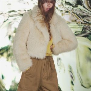 Zara faux fur jacket